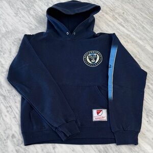 Philadelphia Union Navy Blue Hoodie with Logo. S